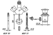 Eurosztár Mofém bidé csaptelep 144-0028-00